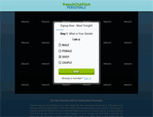 Tablet Screenshot of feminizationpersonals.com